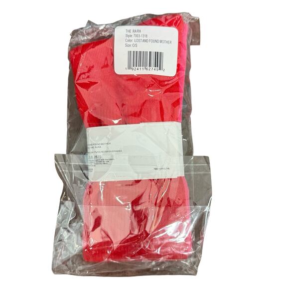 Mother Lost and Found The Rara Red Blue Pink Long Tube High Calf Socks NEW Tags - Picture 5 of 6